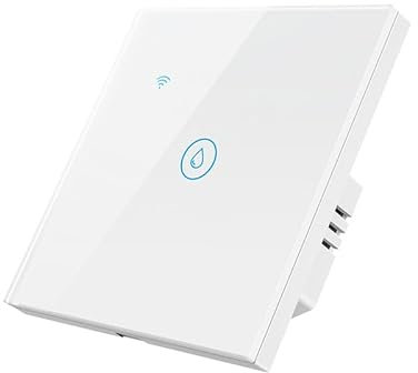 Homekit EU 40A interrupteur de chauffe-eau intelligent, panneau tactile en verre, fonctionne avec Homekit, ligne neutre nécessaire.
