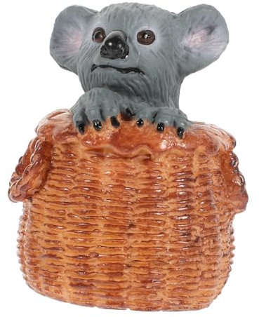 ERINGOGO Statua Di Koala in Plastica Decorazion Tavolo Giardino Figura Di Koala Cartoonesca Ornamento e Robusto Per Micro Paesaggi e Decorazioni Auto