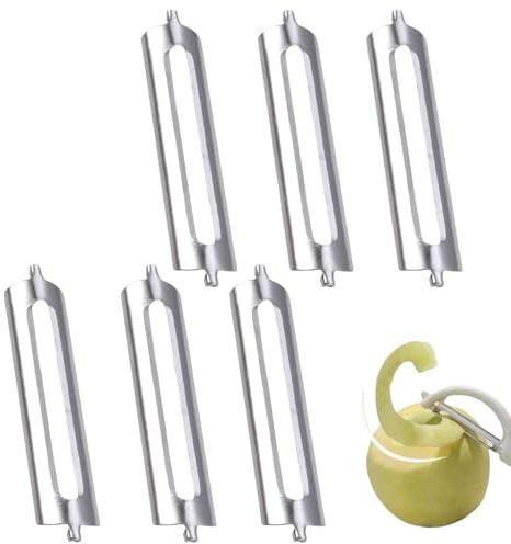 6 Stück Sparschäler,Sparschäler Ersatzklingen für Kartoffelschäler,Schälmesser,Spargelschäler,Ersatzklinge für Gemüseschäler,Orangenschäler,Gurkenschäler,Vegetable Peeler (6 Stück)
