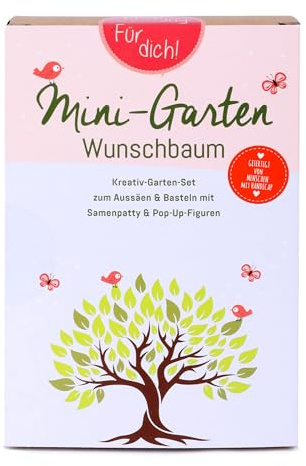Tool & Tree mini-Garten Wunschbaum – Pop-Up Anzuchtset mit Mammutbaum-Saatgut, Kokostabletten & Deko – Nachhaltiges DIY Growbox Komplettset – Gartenliebhaber Set für Naturfreunde & kreative Gärtner
