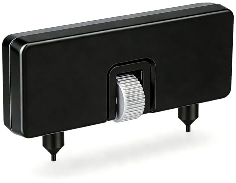Oblivix Uhrenöffner, Uhrendeckelöffner, Uhr Batteriewechsel Werkzeug, Uhrenwerkzeug, Uhrengehäuseöffner, Uhr öffnen Werkzeug, Metall, Schwarz