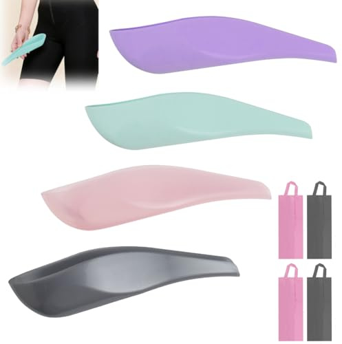 agctrler 4 Stück Tragbare Urinella für Frauen, Pinkelhilfe für Frauen mit 4 Aufbewahrungstasche, Wiederverwendbares Urinal – Kompakter Pee-Trichter für Outdoor, Reisen & Camping