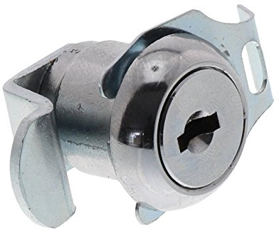 BURG-WÄCHTER, Cylindre de Rechange de Serrure pour Boîtes aux Lettres, pour épaisseur de 1 à 2 mm, 1 Pièce, Chromé, ZBK 73.SB