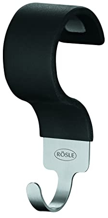 RÖSLE Hakenset, Hochwertige Haken für RÖSLE Kugelgrill No.1 F50/F60/F50 AIR/F60 AIR/G60, Edelstahl 18/10, Silikon, 5-teilig | Hochwertige Haken für Kugelgrill No.1 F50/F60/F50 AIR/F60 AIR/G60, Silikon, schwarz