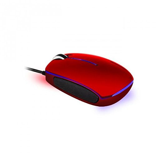 Advance - Ratón óptico USB (1000 dpi), color rojo