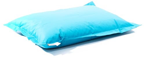 MaxiBean Large Bean Bag Chair for Kids and Children - Gaming BeanBag Cushion with Filling Beans Included, Perfect for Living Room, Bedroom, Garden Room, and Outdoor Use Weather Resistant - Aqua