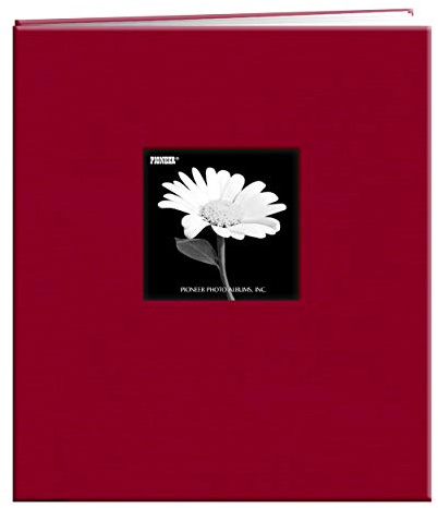 Pioneer MB-811CBF 8 1/2 Inch by 11 Inch Postbound Frame Cover Memory Book, Apple Red