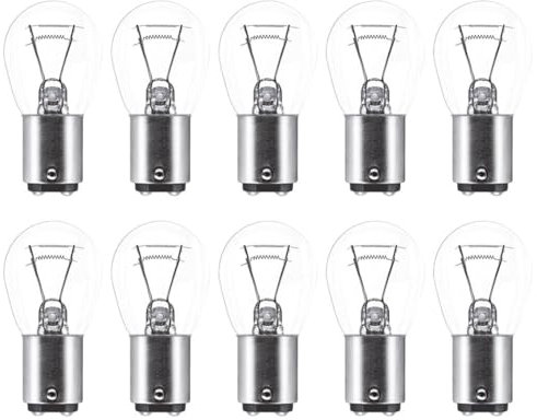10 x Netagon 380 12V P21/5W Car & Van Stop Brake Tail Fog Reverse Light Bayonet Bulbs BAY15D