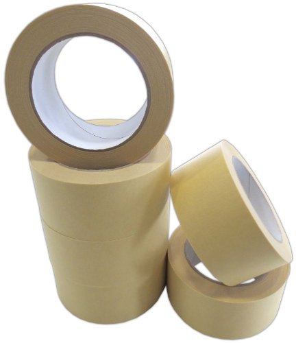 Feinkrepp Band 50mmx50m 6 Rollen Profi-Qualität universell Malerkrepp Kreppband Feinkreppband