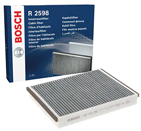 Bosch R2598 Activated Carbon Cabin Filter, Replacement Filter - Against Unpleasant Smells, Pollen and Dust for Cleaner Air Inside the Vehicle