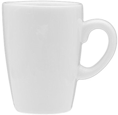 'Holst Porcelaine PA 154 Moka/Expresso Tasse Palermo 0, 07 L, Plastique, Blanc, 7,5 x 5.3 x 7 cm, 6 unités