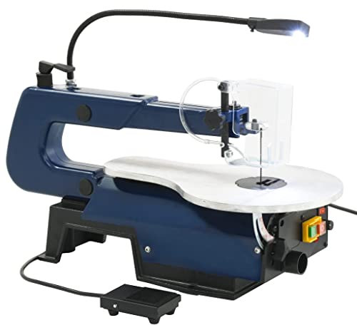 vidaXL Elektrische Dekupiersäge mit Fußpedal und LED-Licht 125 W