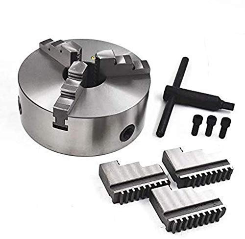 8Inch 3 Jaw Mandrin À 3 Mors K11-200 Mandrin De Tour En Métal De Mâchoire Accessoires Indépendante Et Réversible Outil De Fraisage CNC 200 Mm