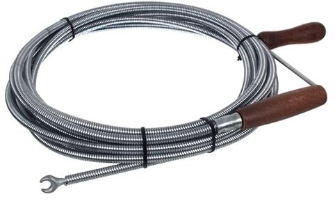 NAJDER Furet Déboucheur de Tuyau Professionnel avec Tête Griffe 11mm x 15m, Spirale de Nettoyage de Tuyaux, Débouchage Canalisation, Sonde de Debouchage pour Évier de Cuisine, Baignoire