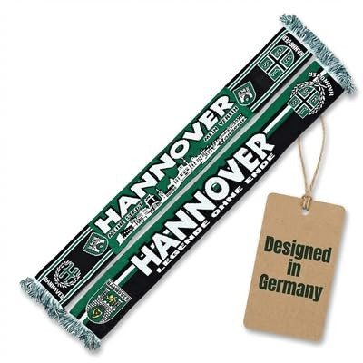 Generisch Hannover Schal Fanschal Fußballschal – Skyline Design – LEGENDE OHNE ENDE - (Srickschal) 145 cm x 18 cm