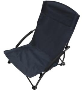 Vango Dune Folding Camping Chair with Flat Foot Design for Extra Stability for Picnics, Garden, Beach, Fishing (Granite)