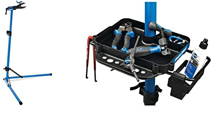 Park Tool Unisex – Erwachsene PCS-9.3 Montageständer, Silber, One Size & Werkzeugablage, One Size, 4001145