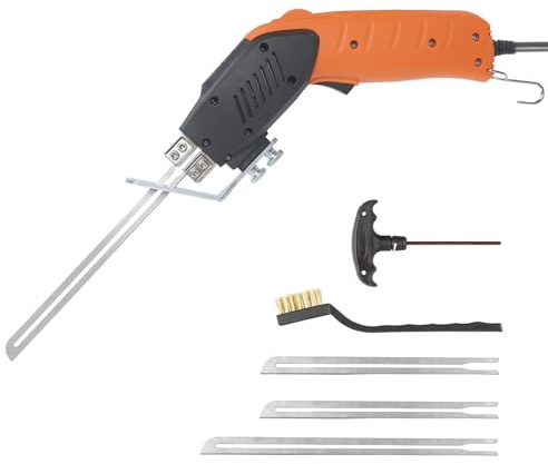 HYPEJET 200W Styroporschneider mit Luftgekühlter für Kontinuierlicher Einsatz, Elektrisches Styrocutter Set mit 3 Klinge, Styropor Schneidwerkzeug für Styropor, EPS, EPP, KT Board