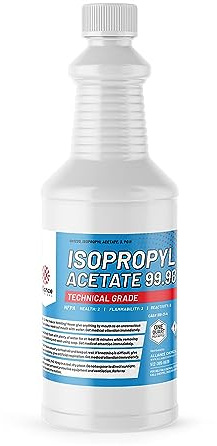 Isopropyl Acetate 99.98% - 1 Quart Bottle (32 fl oz.) - High Purity Industrial Solvent