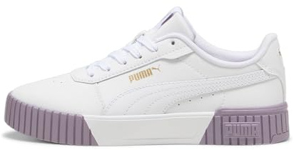 PUMA Carina 2.0, Scarpe da Ginnastica Donna, Puma White Pale Plum Puma Gold, 38.5 EU