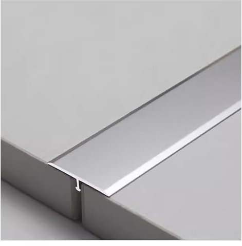 übergangsprofil Bodenübergangsleiste, Tür-T-Formschwelle, 4 Cm Breite Metall-Aluminium-Kantenleiste, Reduzierstück, Holz/Laminat/Vinyl/Fliesen For Zuhause, Büro, Hotel ( Farbe : Silver , Größe : 50inc