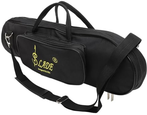 Toyvian Trompete Trompetenrucksack Tragetasche Schwarze Umhängetasche Schwarzes Kornett Schwarzer Rucksack Trompetenkoffer Handtaschen-organizer Posaunenkoffer Baumwolle Lagerung Aufbewahrungstasche