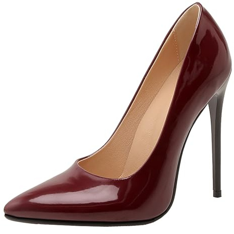 Escarpins À Talons pour Femmes Talons Hauts Chaussures Pointu A Enfiler Facile Chaussures de Soirée, Taille 33-51