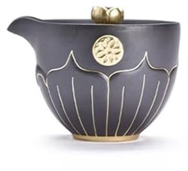 QXSJEDYCH Tetera de China, Tetera de cerámica, Tetera de cerámica gruesa pintada en oro, tetera capturada a mano, tetera individual, tazón de té retro, juego de té de Kung Fu de cerámica for el hogar,