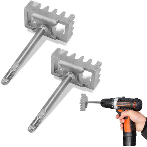 BigKing Square Drive Scalpello Elettrico A Martello Con Testa Quadrata Scalpello Square Drive Square Drive Scalpello Per Superficie Della Parete, Ponti, Cemento, Granito, Lastre Di Pietra (2pcs)