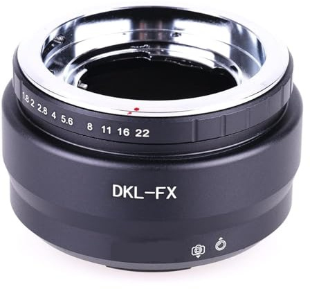 VYUHAksZ DKL-FX-Objektivadapter, for Voigtländer for Retina DKL-Objektiv an for Fuji FX X-Pro1, X-E1, X-E2, X-A1, X-M1 for Fujifilm for X-Mount-Kamera