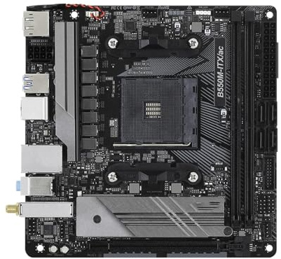 Processore Scheda madre Fit For ASRock B550M-ITX/AC supporta CPU Ryzen 7 5800x 5700x 5700x3D 5600G PRO 4750G DDR4 PCIe 4.0 ITX AM4