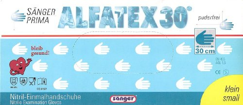 Sänger GmbH Alphatex Nitril 300, Einweghandschuhe, Gr. S