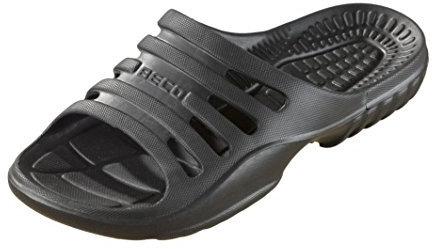 BECO Pantoletten, Badelatschen Unisex, Mules Hombre, Negro (Schwarz 0), 48 EU