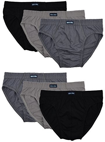MioRalini 6 Slip da Uomo 100% Cotone, Articolo: 6 Senza Intervento Set04, Dimensioni: 3XL-9