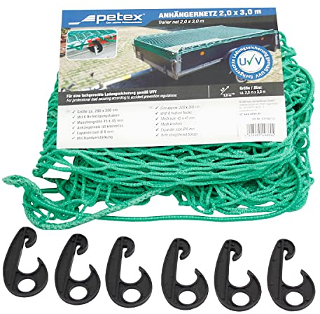 PETEX 43198713 hängnät 2 m x 3 m, grön