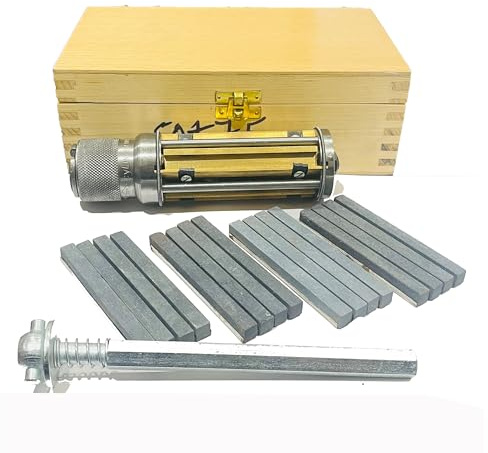 Rahish Tools Motorzylinder-Honsatz, 50 mm bis 75 mm, mit 4 zusätzlichen Trägern, verstellbarer Hand-Honmaschinen-Werkzeugsatz mit 16 Steinen, Größen 4 x 1/2 x 1/2 – funktioniert für mittelgroße