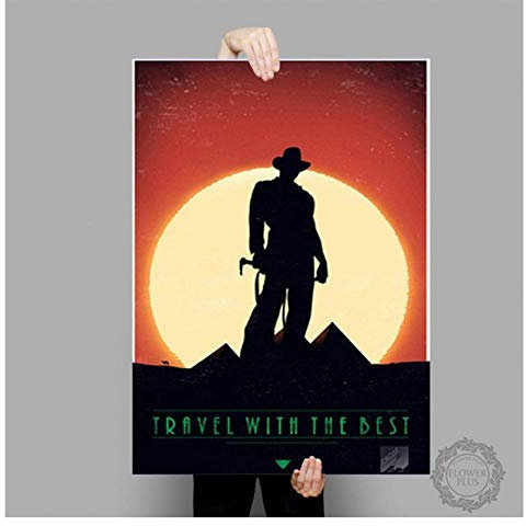 Plakat Indiana Jones Plakat Abenteuer Klassiker Filmplakate Und Drucke Leinwand Malerei Wandkunst Bild Wohnkultur 50 * 70Cm No Frame