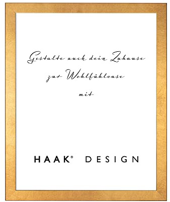 HaakDesign Bilderrahmen Tokio in Blattgold 50 X 70 cm schlicht modern