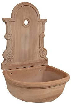 Biscottini Fontana da giardino esterno L43xPR37xH65 - Fontana da Giardino in Terracotta - Fontanella da giardino - Fontana Giardino in Terracotta