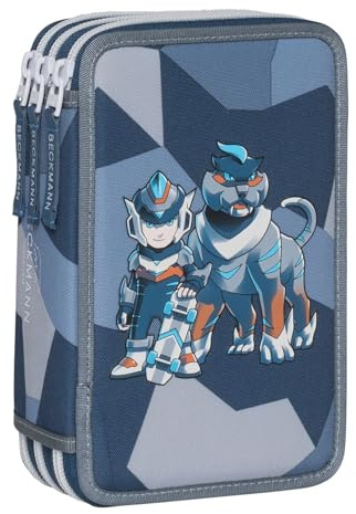 Beckmann Federmäppchen 3-Fold Pencil Case Tiger Race blau