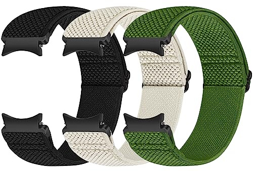 Runostrich Elastische Armband Kompatibel Mit Samsung Galaxy Watch 7/6/5/4/FE 40mm 44mm, 5 Pro, 6/4 Classic 43mm 47mm 42mm 46mm - Nylon Sport Uhrenarmband Für Damen Und Herren