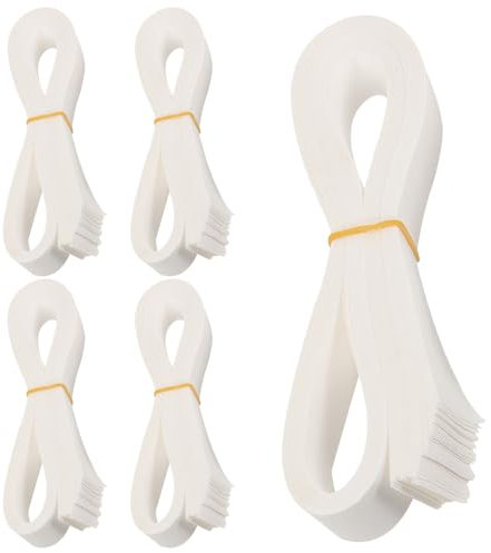 Lurrose Currency Band Bundles 200pcs Currency Straps Bands White Kraft Currency Straps Money Wrappers
