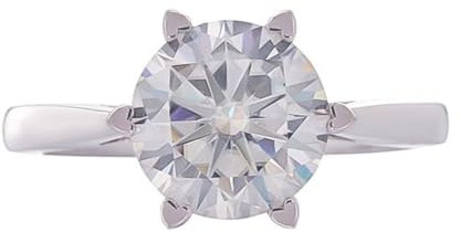 Epinki PT950 Platin Ring, Solitärring Hochzeitsband mit Moissanit I-J Ovalschliff, Platin PT950 Antragsring Bandringe Damen Echter Schmuck, Individuelle Größen