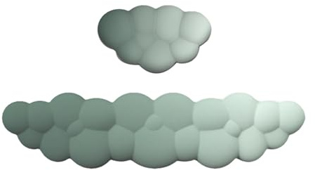 Arrovarp Cloud-Maus-Handgelenkauflage,Cloud-Handgelenkauflage-Tastatur,2 Stück Schreibtisch-Wolken-Handgelenkpolster | Bequeme Handgelenkauflage aus Memory-Schaum, Cloud-Handballenauflage, rutschfeste