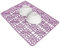 Alfombrilla para fregadero, alfombrilla para fregadero, para cocina, restaurantes y hoteles, 40 x 27 (morado)