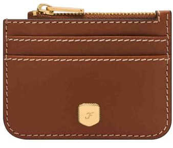 Fossil Lennox Leather Card Case Wallet for Women