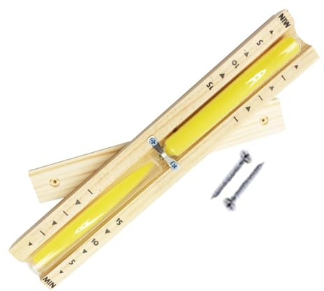 KESOTO Sauna da 15 minuti Orologio da sabbia rotante Resistente al calore per SPA, bianco