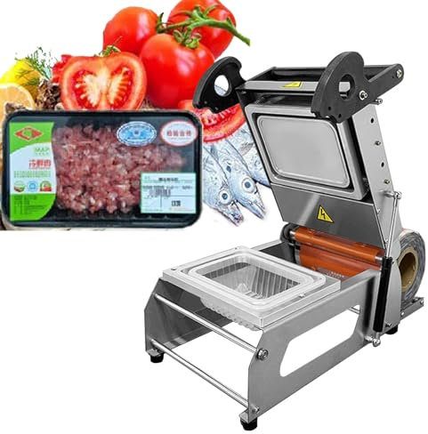 XCSCUK Vacuum Sealer Machine, Sealer for Food Preservation,with Liquid/Moist/Dry Food, Hand Pressure Takeaway Box Sealing Machine (220v 320mm)