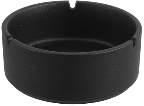 Cabilock Ceramic Smoking Ashtray Portable Windproof Ash Holder Bowl for Home Office Outdoor Smokers Decor
