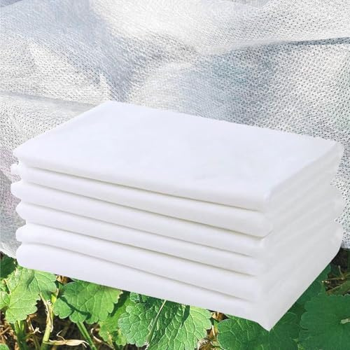 HAFRILY Garden Fleece 30gsm 2.5m x 7.5m Horticultural Fleece for Plants Non-Woven Fabric Plant Cover Winter Plant Protection for Frost Cold Sun Insect Birds Protection
